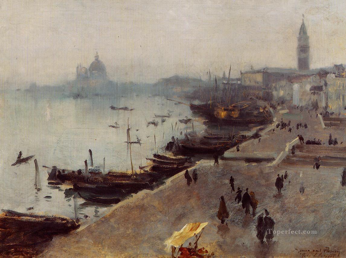 in Gray Weather John Singer Sargent Venice Oil Paintings